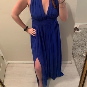 Royal blue maxi dress
